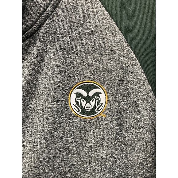 Colorado State Rams Full Zip Fleece Jacket Mens Size XXL Green Gray Embroidered‎ - Picture 7 of 10